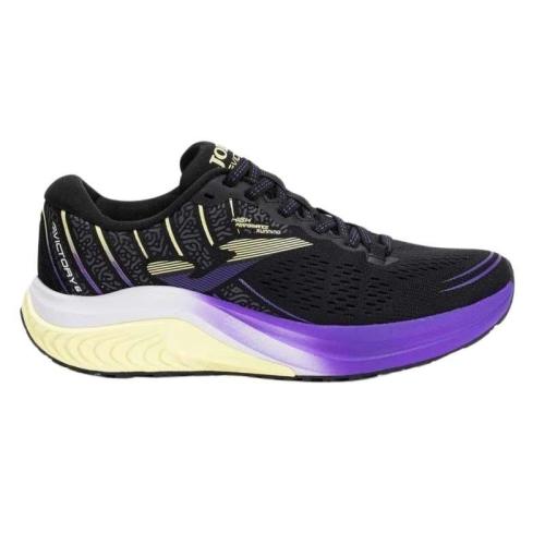 ZAPATILLA JOMA VICTORY MUJER 2501 NEGRA Y MORADA RUNNING 1