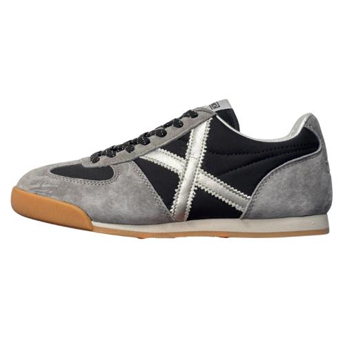 MUNICH  STEREO 11  ZAPATILLA MUJER VESTIR NEGRA Y GRIS 4921011 1