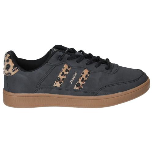 Zapatillas Mujer J'hayber Leyre Casual Negras Animal Print ZS582797-200 1